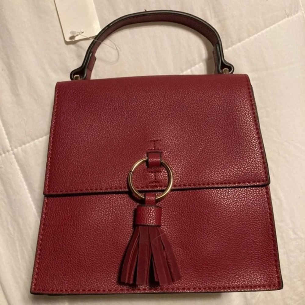 Burgundy crossbody purse